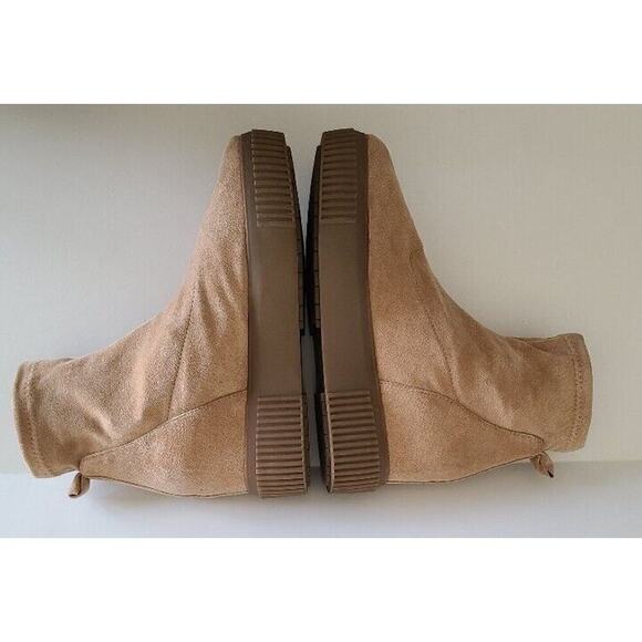 Steve Madden Platform Sock Booties Tan Size 8.5‎ - Picture 8 of 10